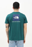 THE NORTH FACE T-shirt a manica corta NSE Reflective Box verde da uomo NF0A87NPA1B1 . THE NORTH FACE 