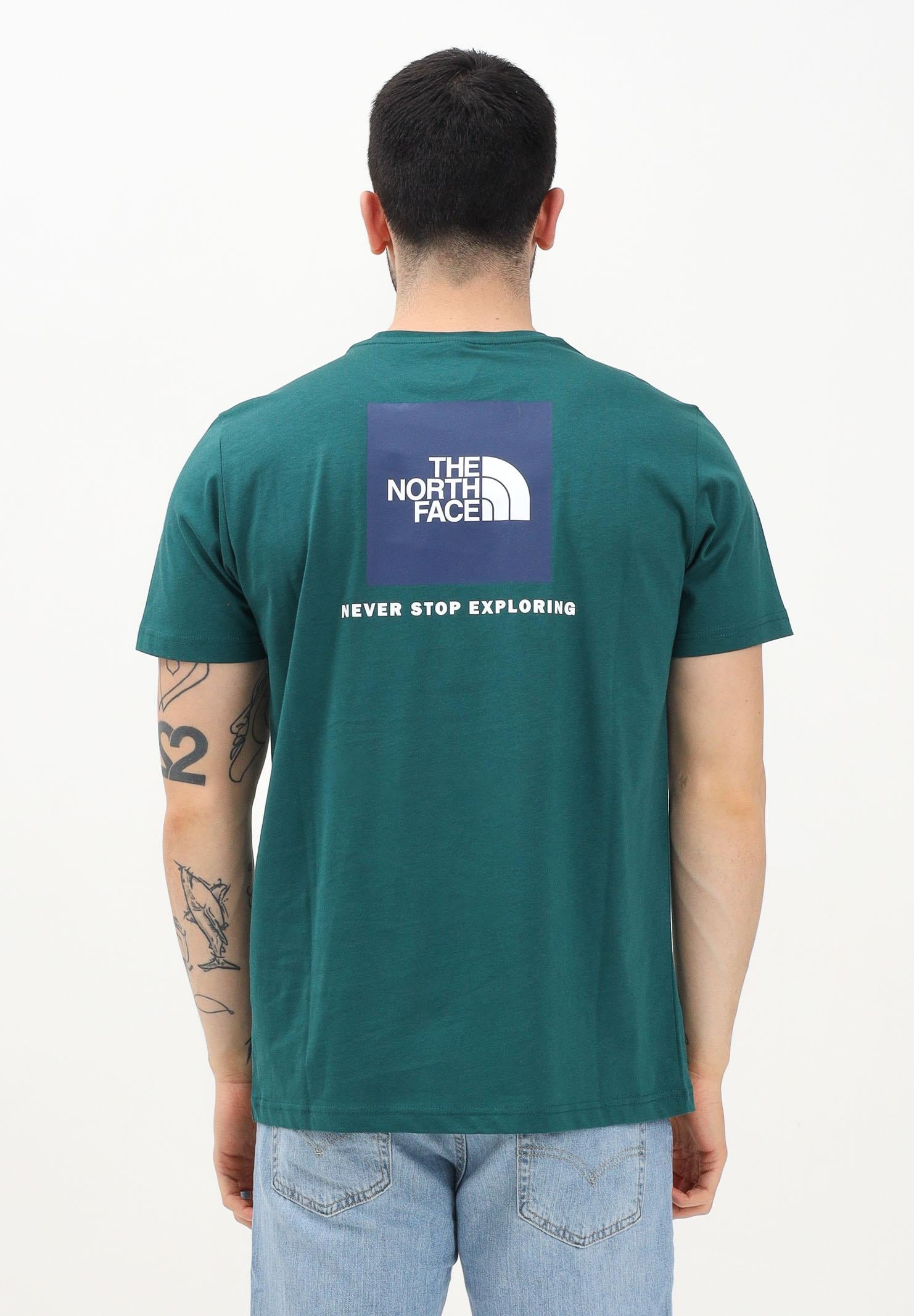 THE NORTH FACE T-shirt a manica corta NSE Reflective Box verde da uomo NF0A87NPA1B1 . THE NORTH FACE 