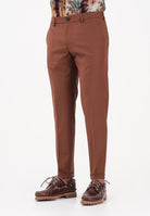 PATRIZIA PEPE Pantalone elegante cuoio da uomo 5PA429A1WK B217 PATRIZIA PEPE 