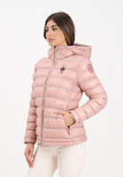 BLAUER Piumino ELLIS rosa da donna con cuciture nastrate a righe orizzontale 25WBLDC02177-007284 520GG BLAUER 