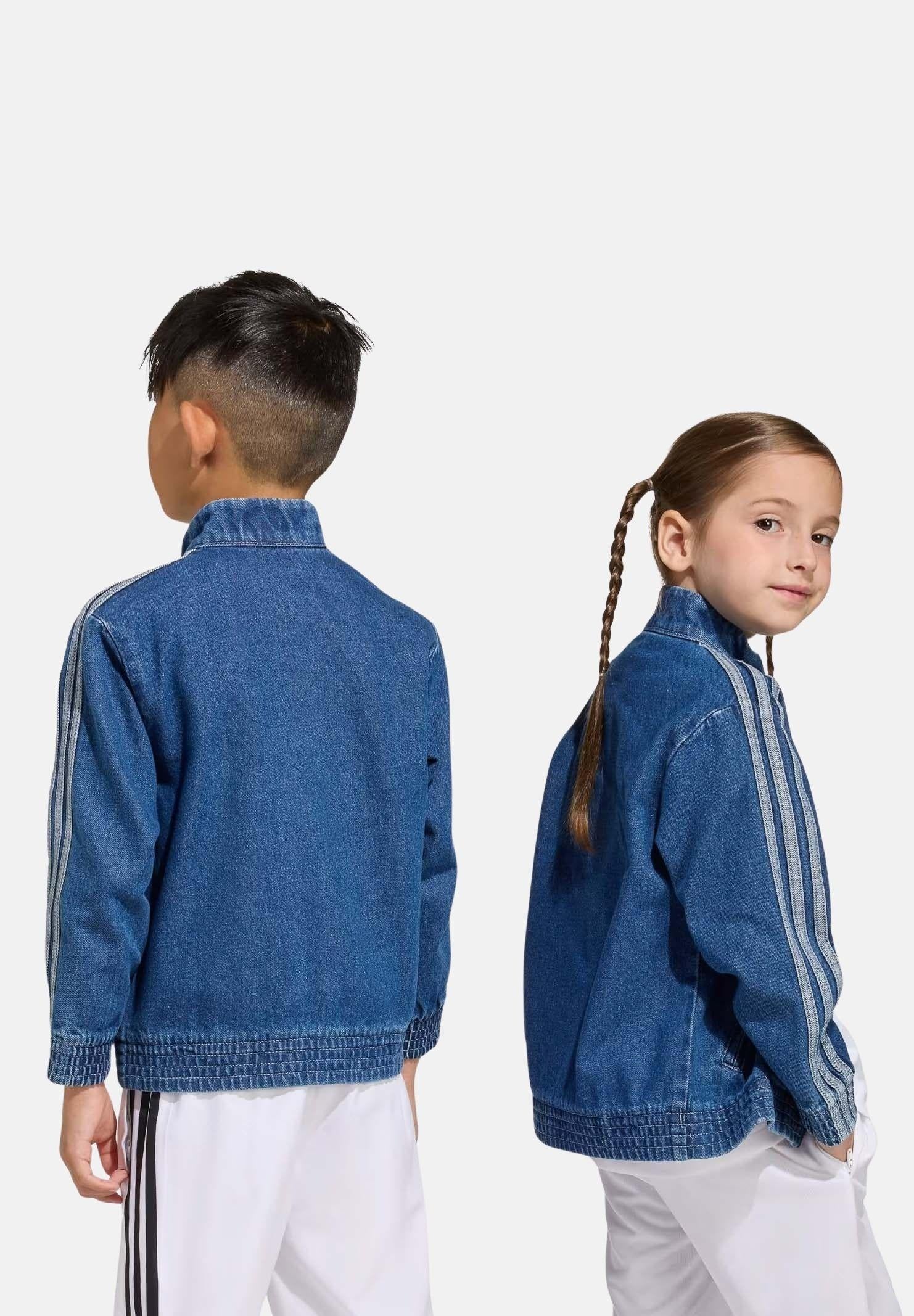 ADIDAS ORIGINALS Giacca Firebird in denim blu per bambino e bambina KD5801 . ADIDAS ORIGINALS 