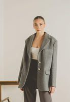 SANTAS Cappotto corto LUMIÈRE grigio da donna PV2620 GR SANTAS 