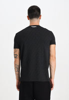 DSQUARED2 T-shirt a manica corta nera da uomo con stampa logo all-over D9H136050T 001 DSQUARED2 