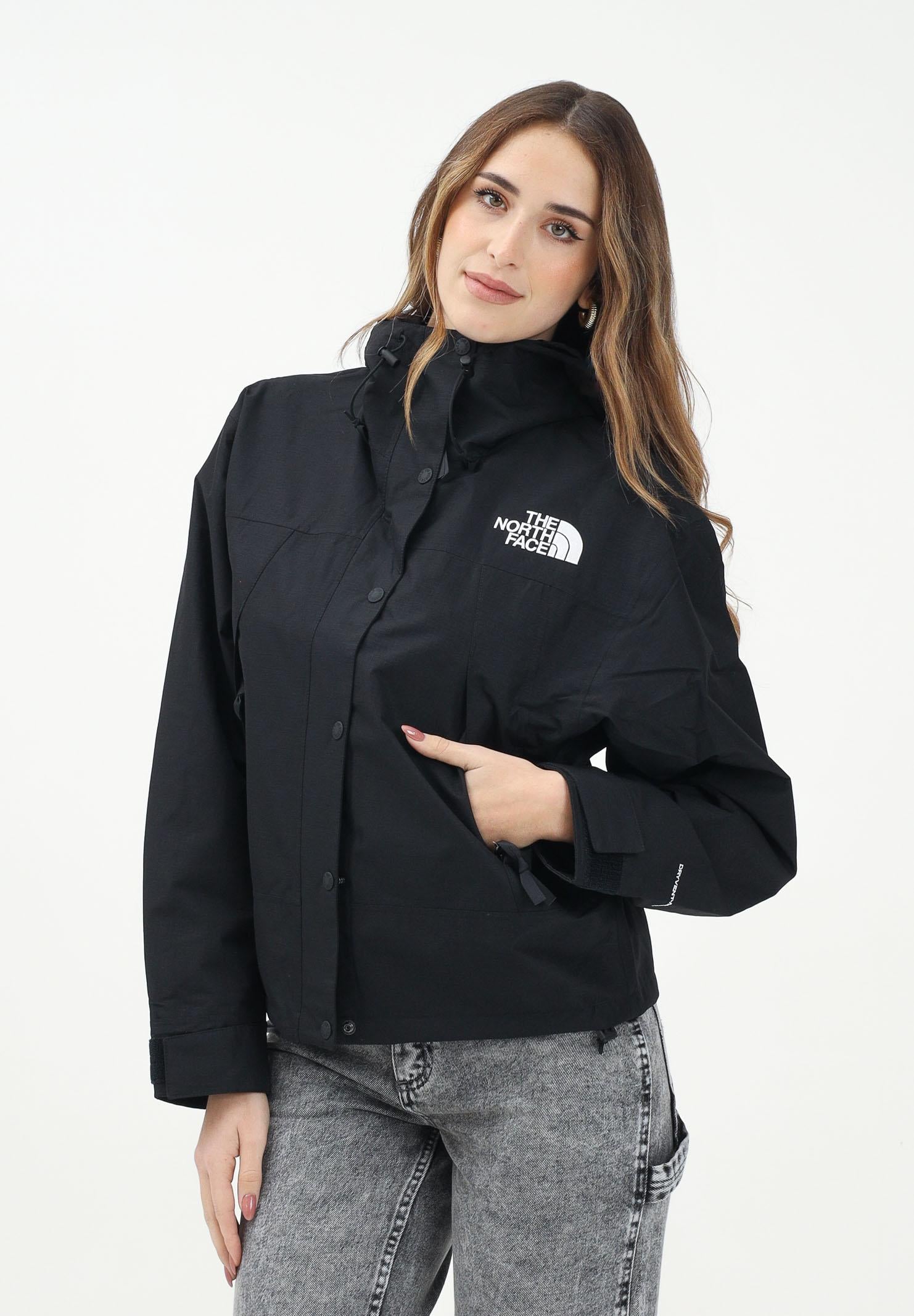 THE NORTH FACE Giacca a vento Mountain Mono nera da donna NF0A88YXJK31 . THE NORTH FACE 