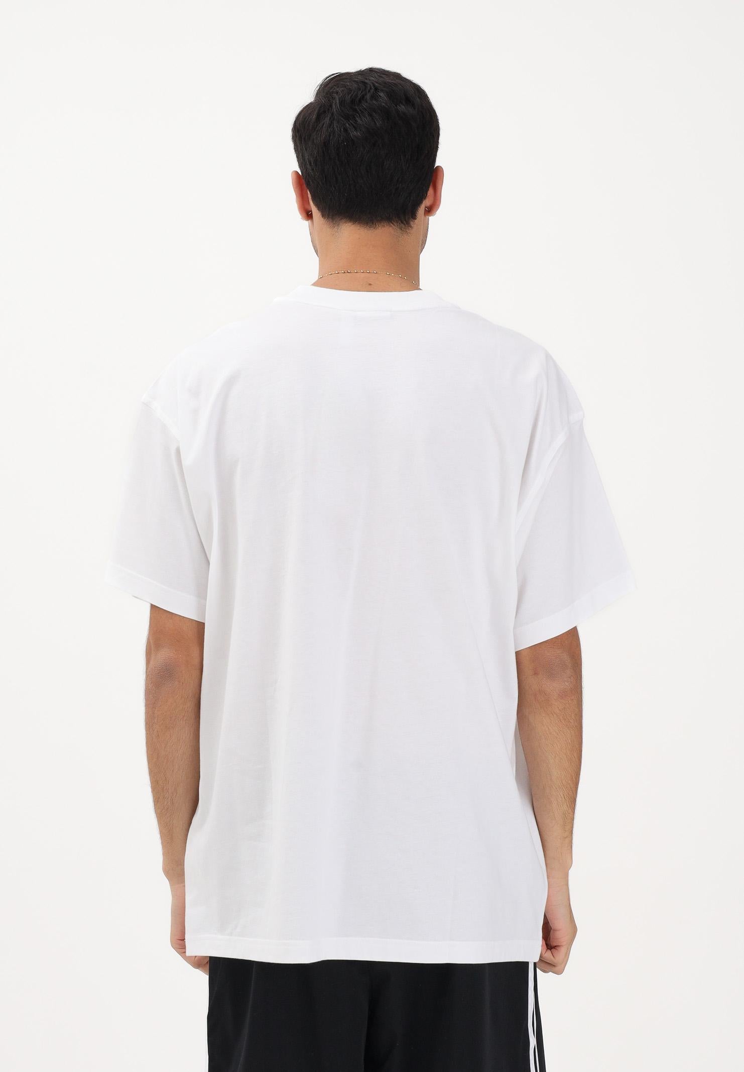 ADIDAS ORIGINALS T-shirt a manica corta Trefoil Essentials Oversized bianca da uomo JD0373 . ADIDAS ORIGINALS 
