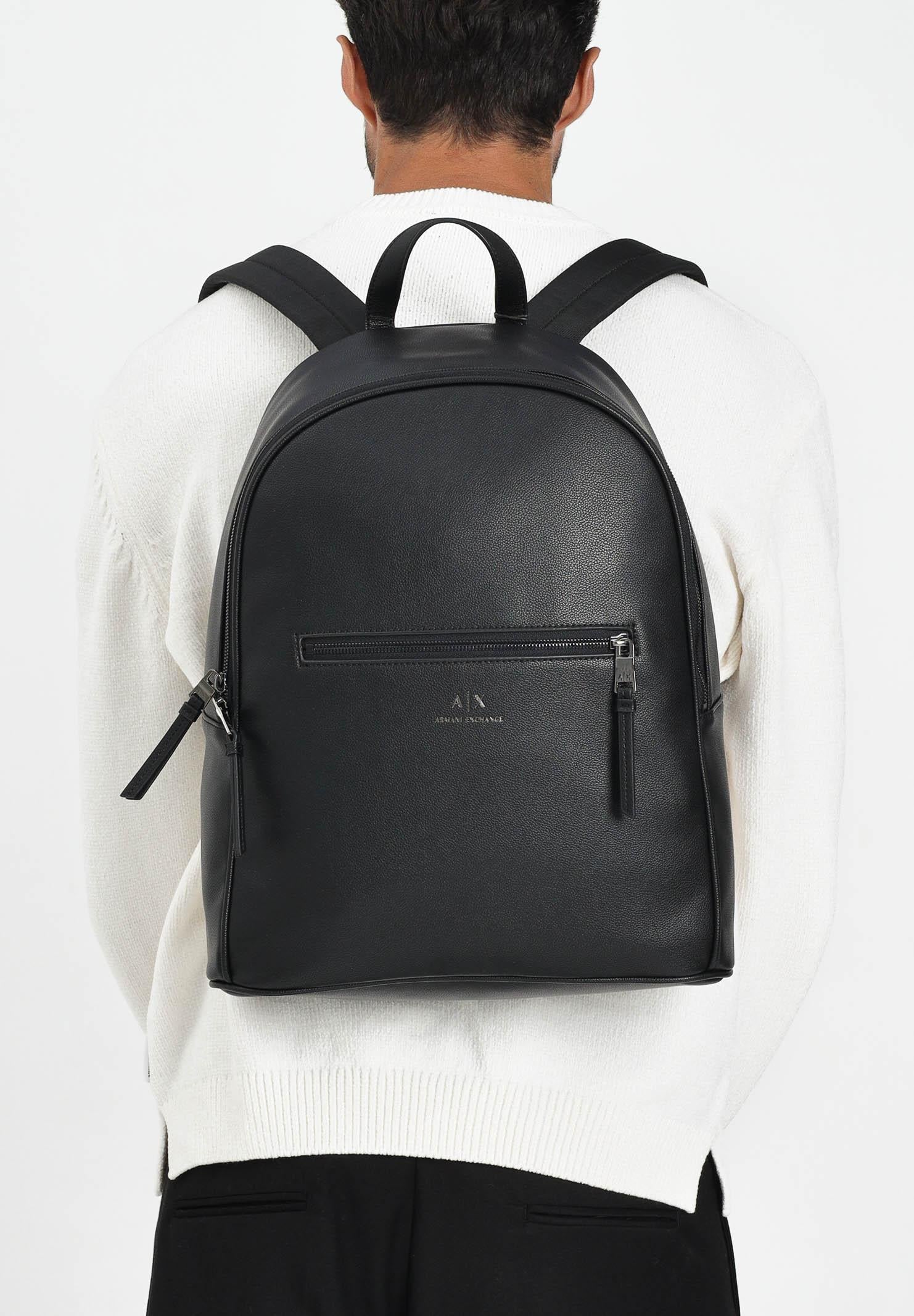 ARMANI EXCHANGE Zaino nero da uomo con logo 952387CC830 00020 ARMANI EXCHANGE 