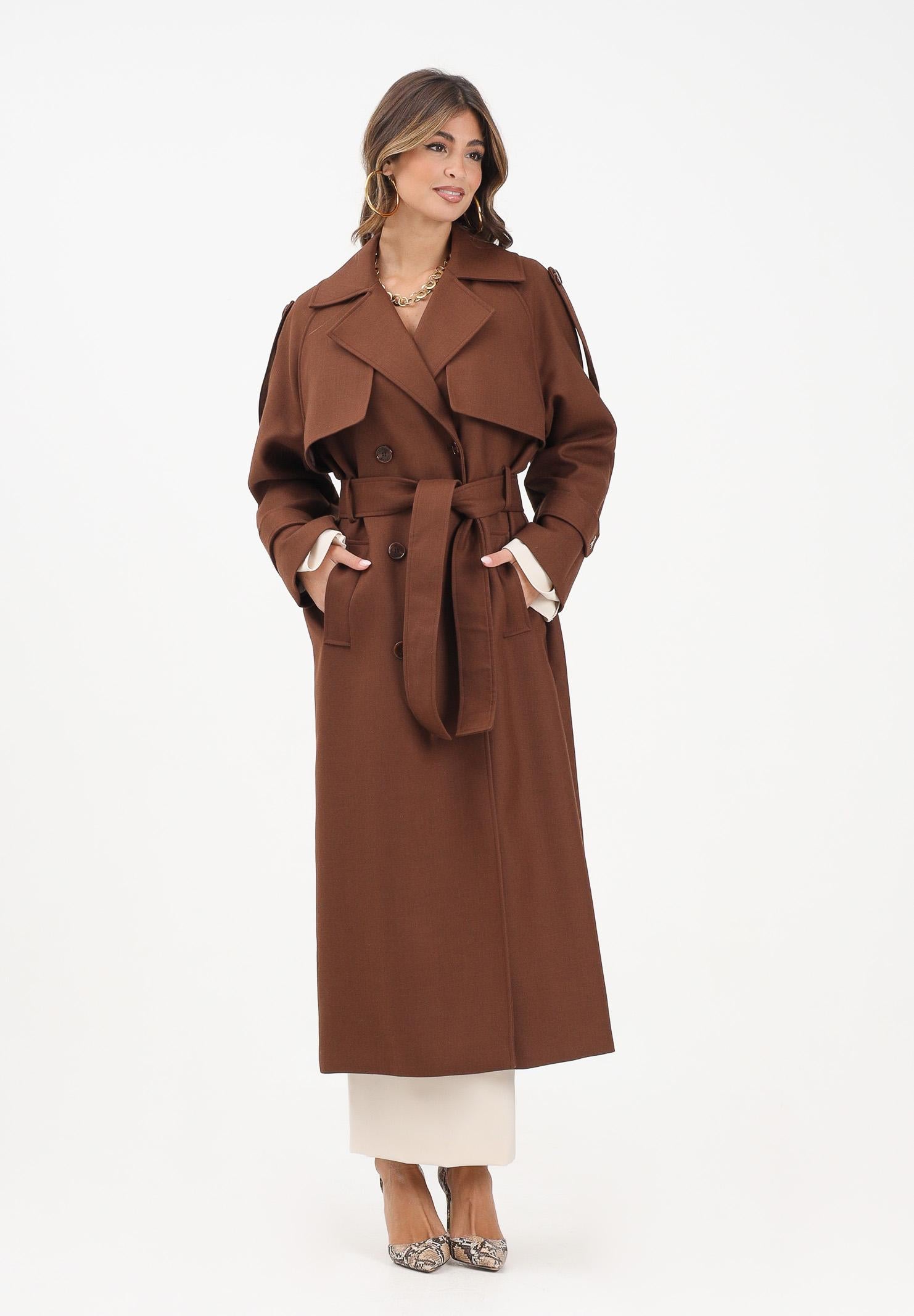 PATRIZIA PEPE Cappotto marrone da donna 8O0188A630 B834 PATRIZIA PEPE 