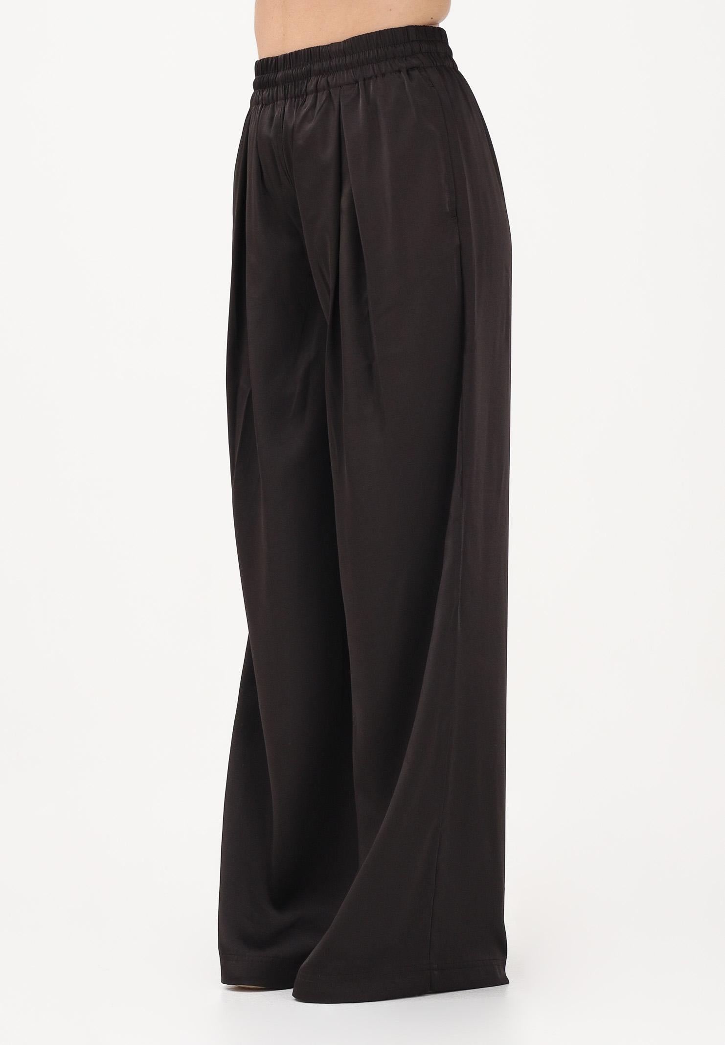 LACOSTE Pantalone marrone da donna in raso elasticizzato HF9801 3LA LACOSTE 