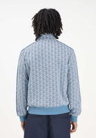 LACOSTE Felpa con zip Paris azzurra da uomo SH1368 1QI LACOSTE 