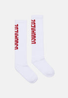 DSQUARED2 Calzini bianchi per uomo e donna con logo DQ2358D0A7D DQC39 DSQUARED2 