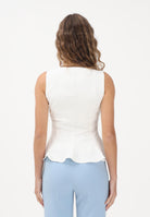 ONLY Top panna da donna con scollo squadrato 15367275 CLDA ONLY 