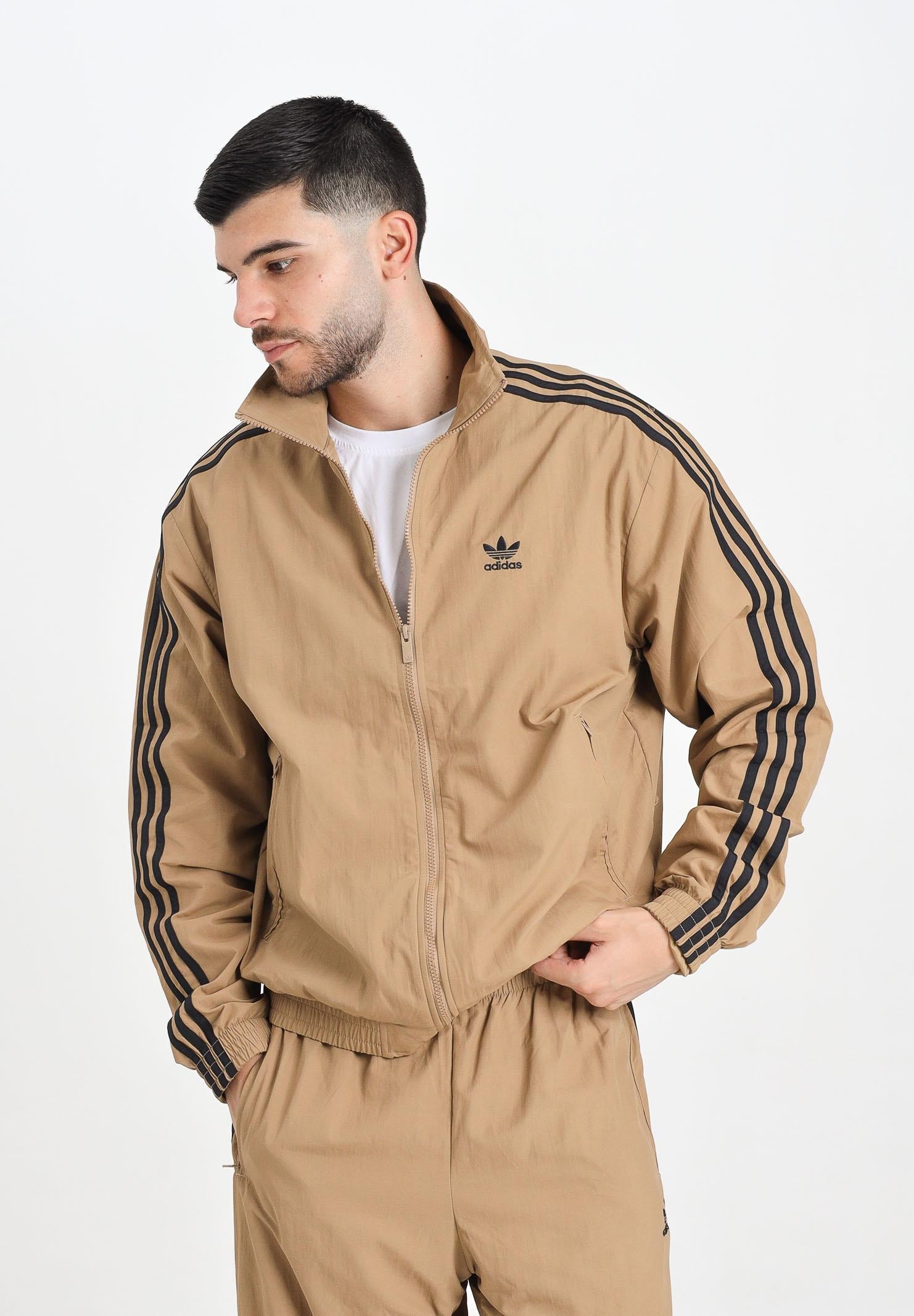 ADIDAS ORIGINALS Giacca a vento Adicolor Woven Firebird beige da uomo JY1333  ADIDAS ORIGINALS 