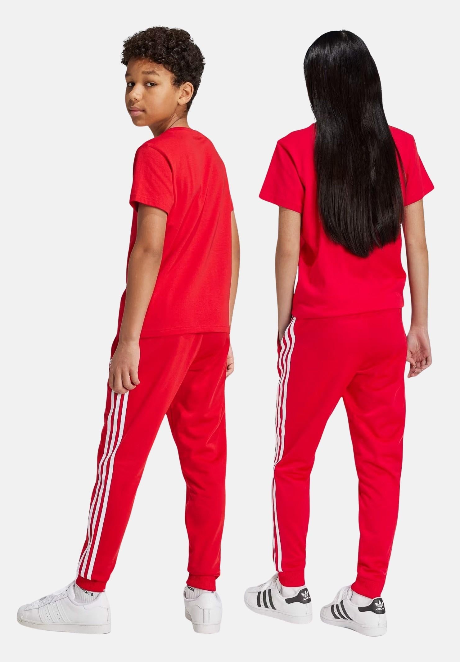 Pantalone sportivo Adicolor SST rosso per bambino e bambina IX7631 . ADIDAS ORIGINALS 