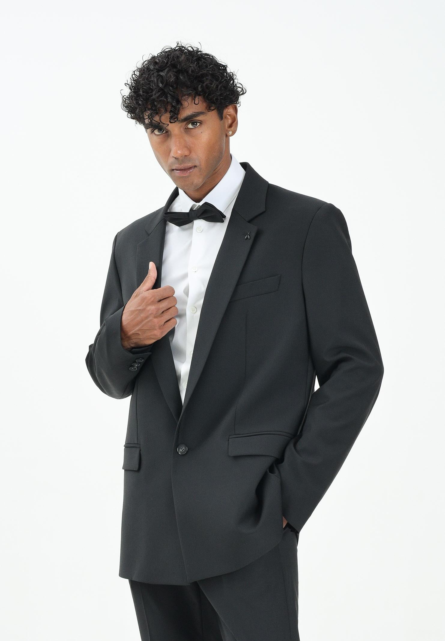 PATRIZIA PEPE Giacca (IM)PERFECTION  monopetto nera da uomo 5S754RA1WK K102 PATRIZIA PEPE 