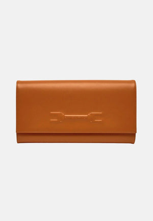 ELISABETTA FRANCHI Pochette cognac da donna realizzata in vera pelle BS99A61E2 027 ELISABETTA FRANCHI 