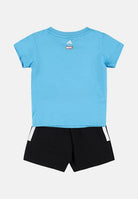 ADIDAS PERFORMANCE Completino ADIDAS MARVEL SPIDER-MAN azzurro e nero da neonato JC6159 . ADIDAS PERFORMANCE 