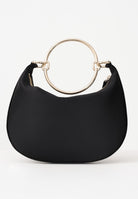 TOMMY HILFIGER Borsa hobo in raso nero da donna AW0AW18236 BDS TOMMY HILFIGER 