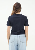 MARNI T-shirt a manica corta blu per donna e bambina con stampa logo M01317M00HZ 0M803 MARNI 