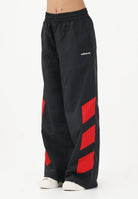 ADIDAS ORIGINALS Pantalone sportivo Blocked Washed nero e rosso da donna KE5037 . ADIDAS ORIGINALS 