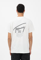 TOMMY JEANS T-shirt a manica corta Signature panna da uomo DM0DM22320 YBL TOMMY JEANS 