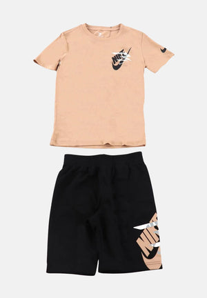 NIKE Completino beige e nero da bambino con logo 9Q0616 X0L NIKE 