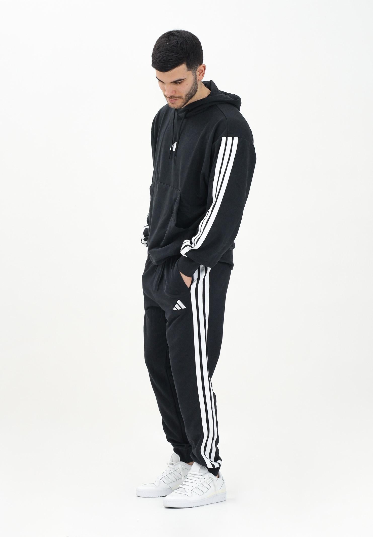 ADIDAS PERFORMANCE Pantalone sportivo Essential 3-Stripes French Terry nero da uomo JD1881 . ADIDAS PERFORMANCE 