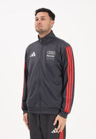 ADIDAS PERFORMANCE Felpa con zip Audi Revolut F1® Team DNA grigia e rossa da uomo KE6784 . ADIDAS PERFORMANCE 