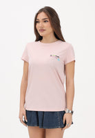 VICOLO T-shirt a manica corta rosa da donna con ricamo RAB0609 30 VICOLO 