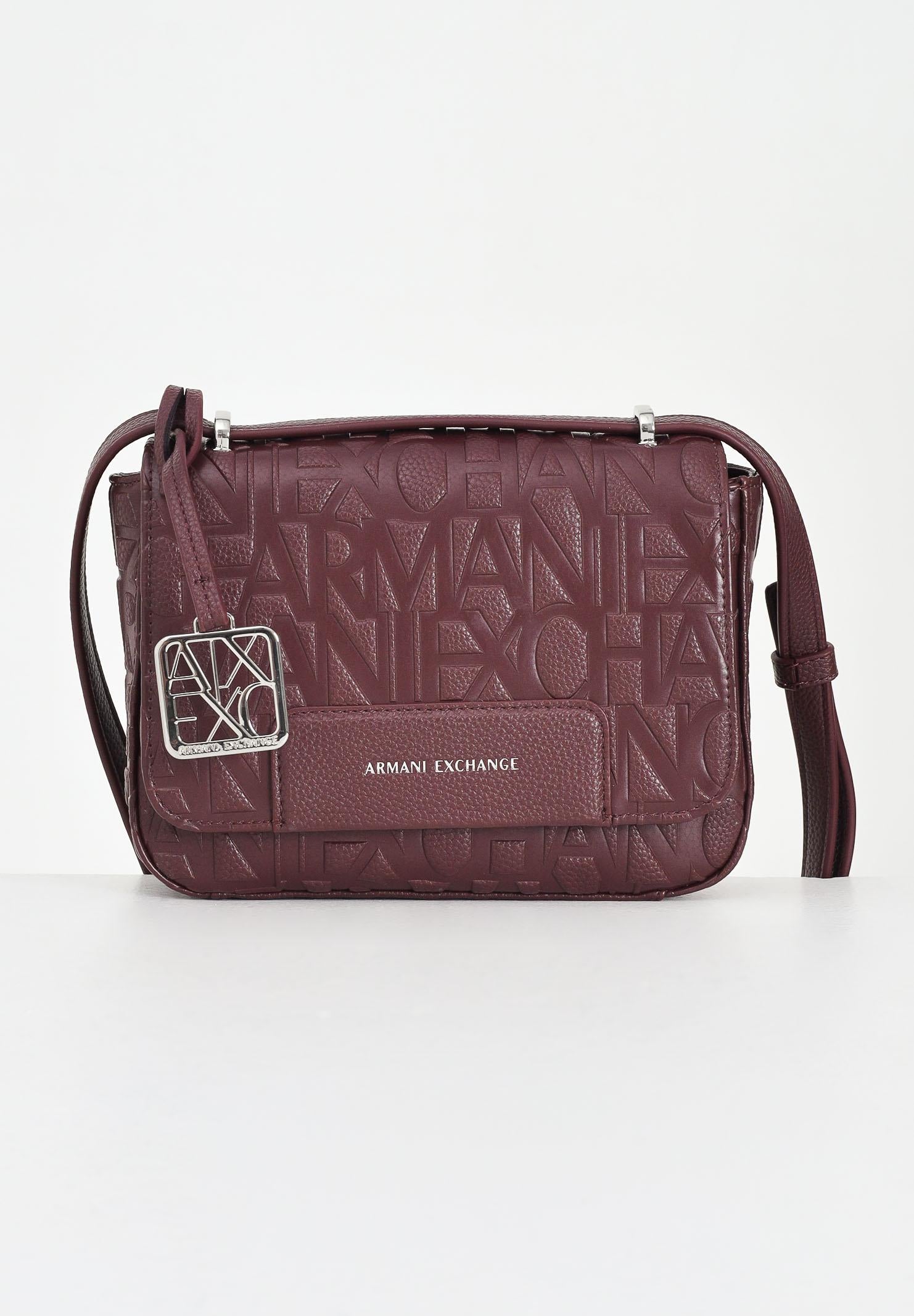 ARMANI EXCHANGE Borsa a tracolla bordeaux da donna con logo XW001577AF15774 UA343 ARMANI EXCHANGE 