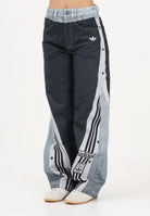 ADIDAS ORIGINALS Jeans vintage Adibreak con stampa Dead in denim chiaro e nero da donna KW4516 . ADIDAS ORIGINALS 