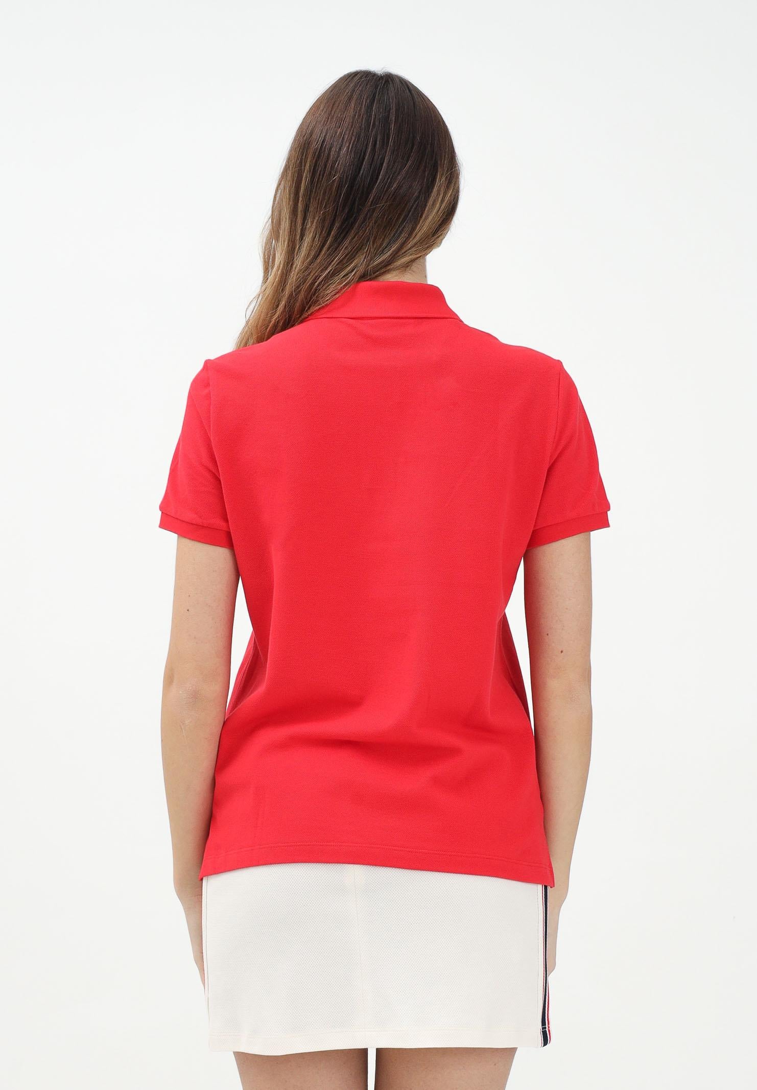LACOSTE Polo a manica corta rossa da donna PF7839 ZBG LACOSTE 