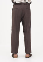 I'M BRIAN Pantalone in lino marrone da uomo PA3702 020 I'M BRIAN 