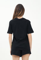 BARROW T-shirt a manica corta nera per donna, ragazzi e bambini con stampa logo S5BKJUTH082 110 BARROW 