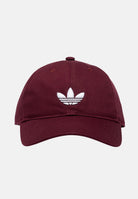 ADIDAS ORIGINALS Cappello con visiera adicolor Classic Trefoil Baseball bordeaux per uomo e donna JZ4928 . ADIDAS ORIGINALS 