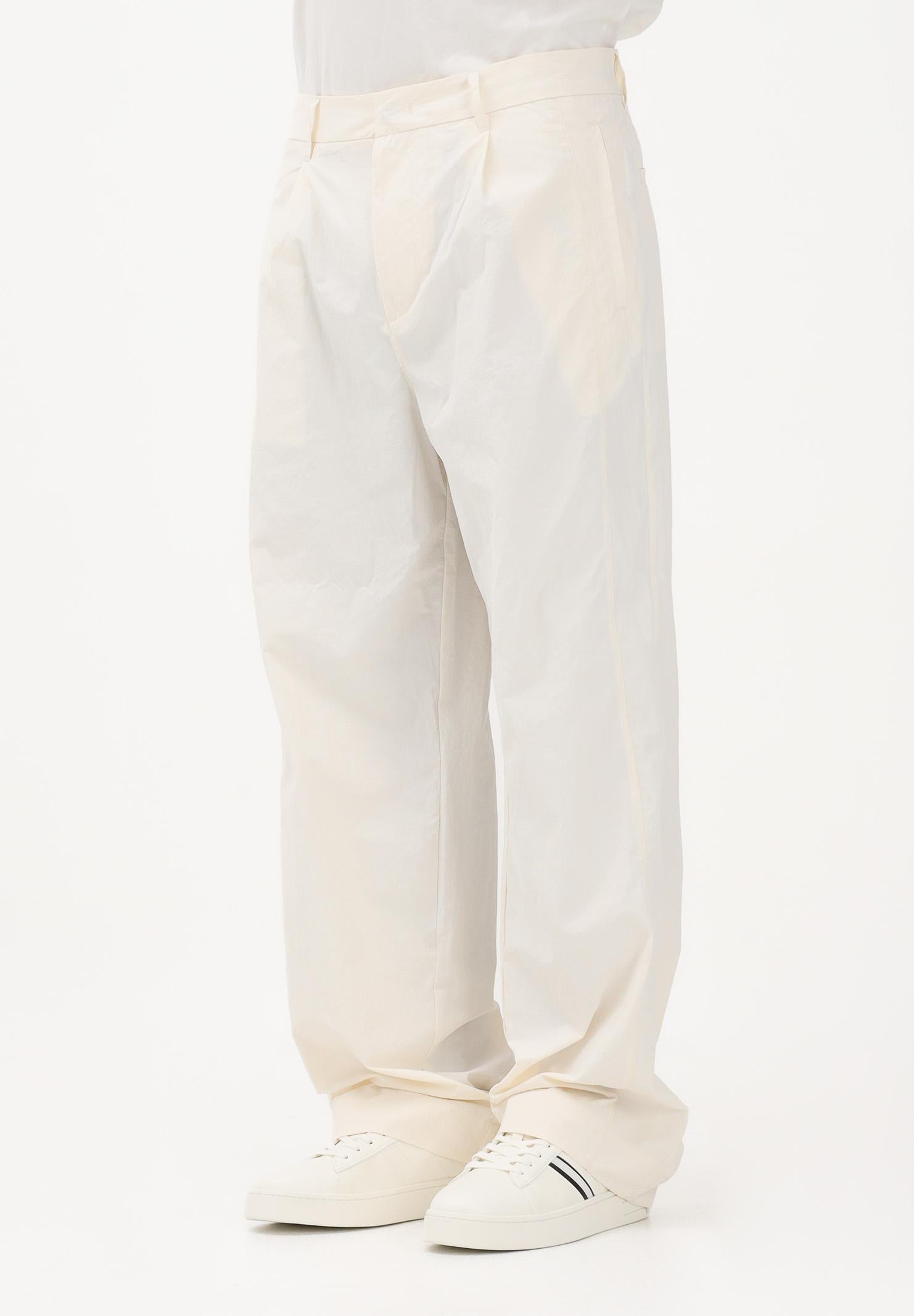 ARMANI EXCHANGE Pantalone panna da uomo in tessuto tecnico XM002880AF22504 U1074 ARMANI EXCHANGE 