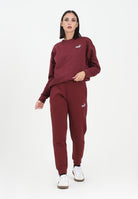 PUMA Pantalone sportivo bordeaux da donna con logo ESS N. 1 682449 96 PUMA 