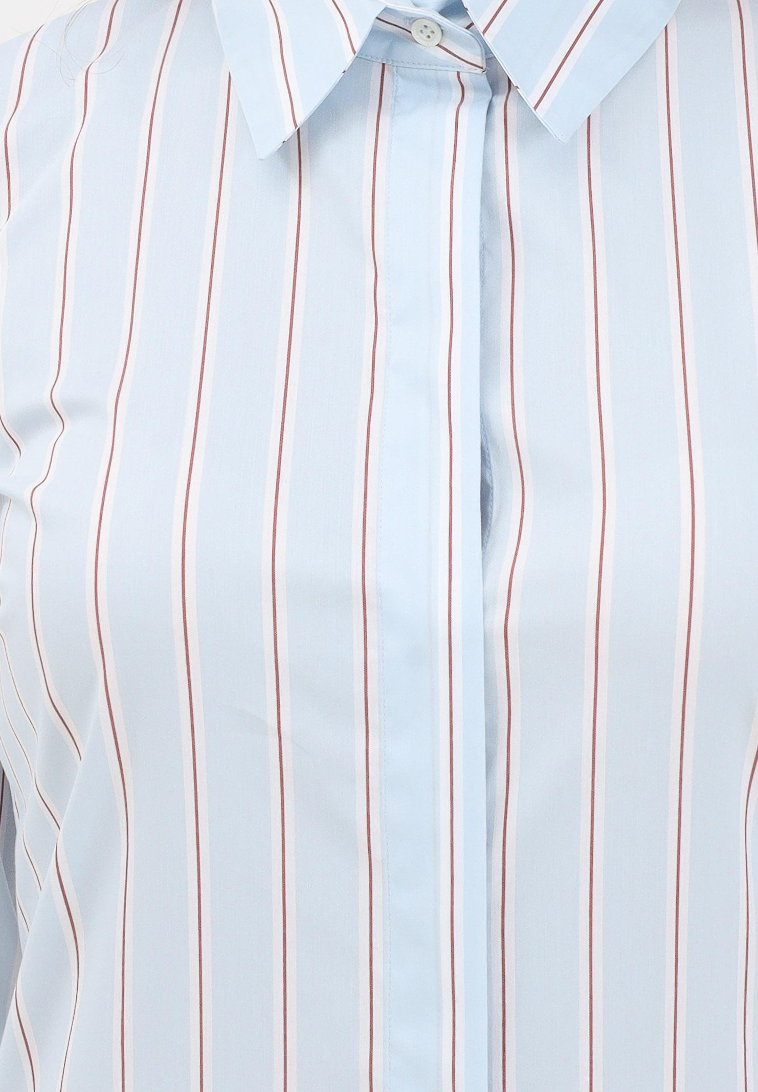 PATRIZIA PEPE Camicia body azzurro da donna con motivo a righe 8C0820A544 FG15 PATRIZIA PEPE 