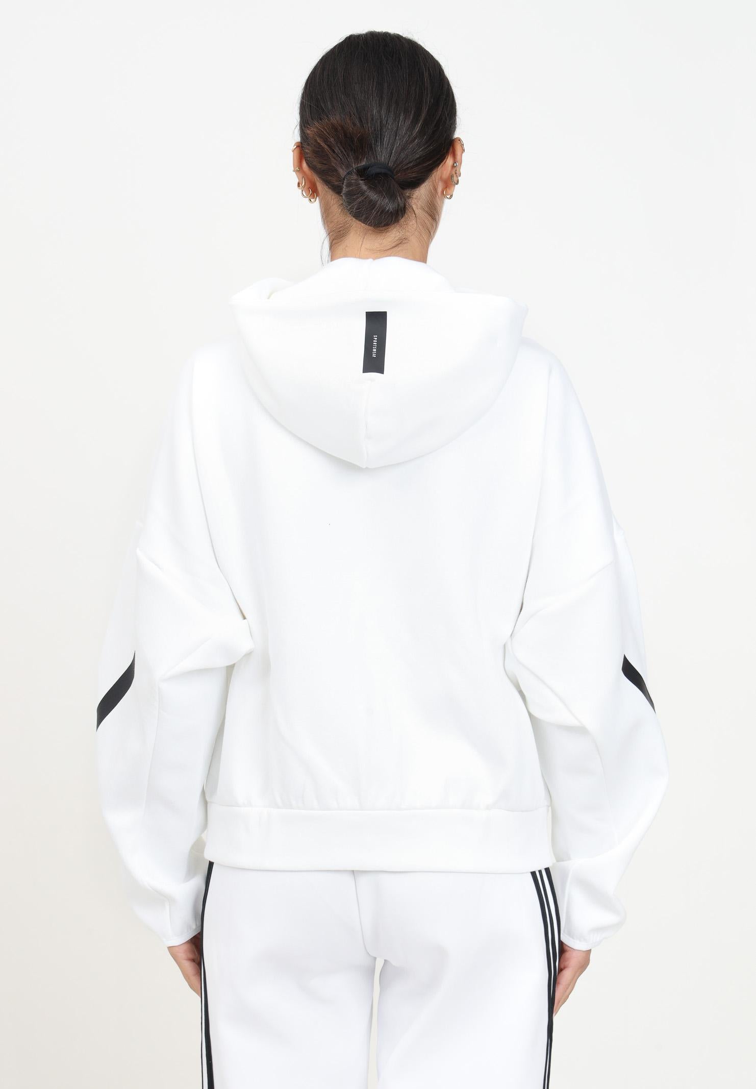 ADIDAS ORIGINALS Felpa con zip Adidas Z.N.E. bianca da donna JE7849  ADIDAS PERFORMANCE 