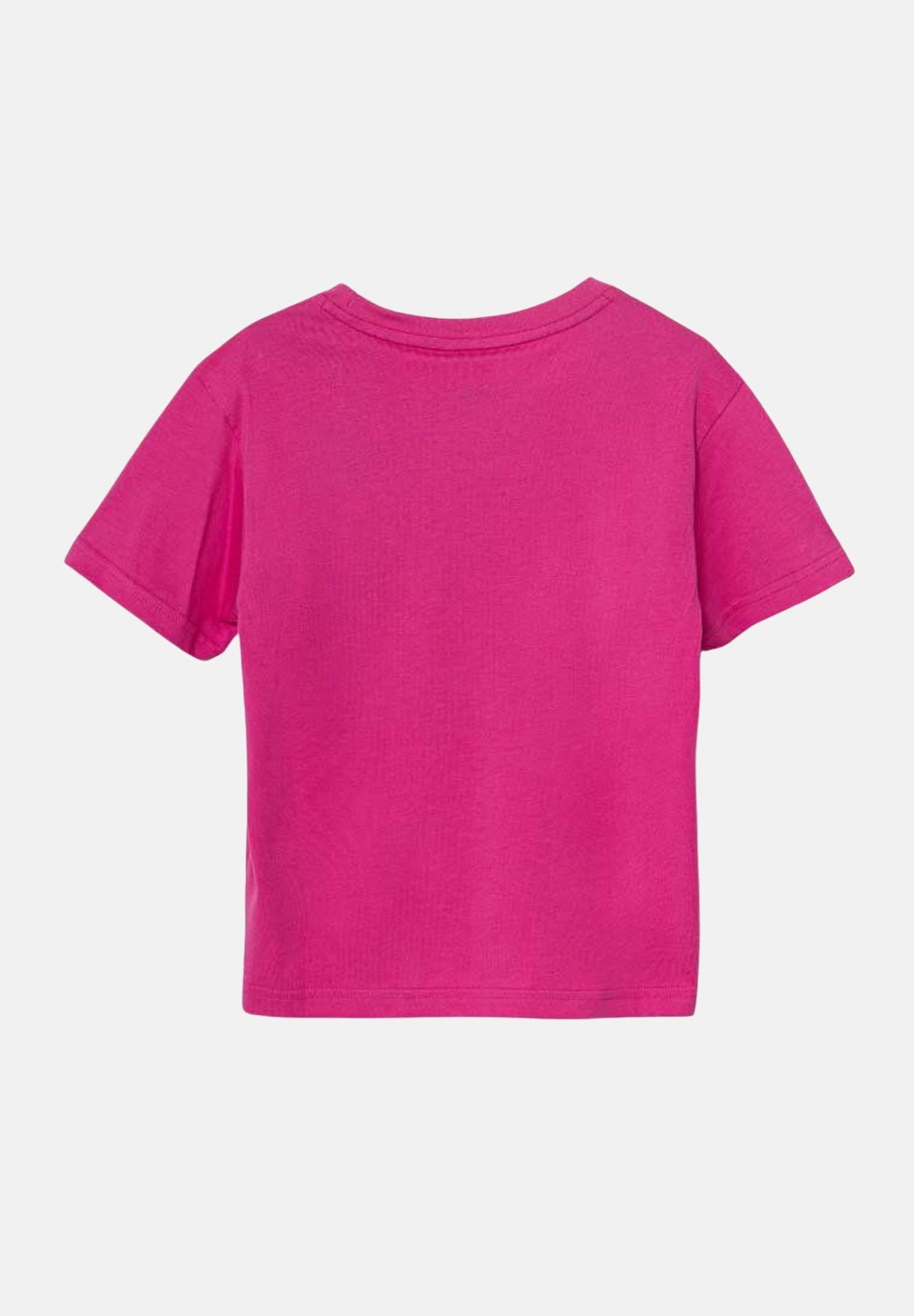 T-shirt a manica corta Adicolor Trefoil Tee fucsia da bambina IY2384  ADIDAS ORIGINALS 