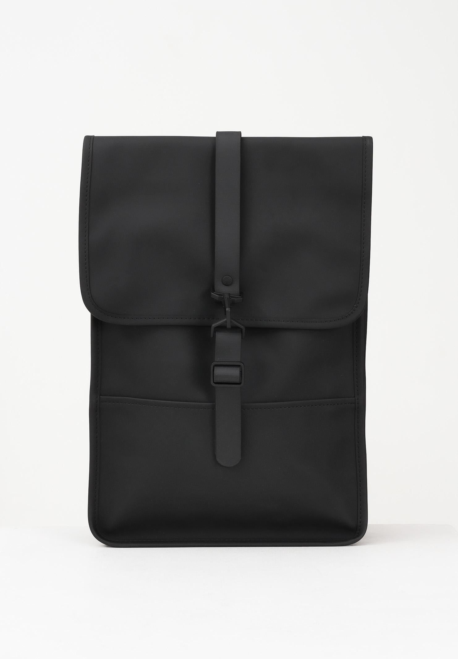 RAINS Zaino Puffed Backpack Mini nero per uomo e donna RA13020 BLA RAINS 