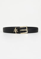 ARMANI EXCHANGE Cintura nera da donna con fibbia A|X 9411824R759 00020 ARMANI EXCHANGE 