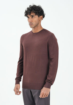 PATRIZIA PEPE Maglioncino girocollo color vino da uomo 5K0166K124 B867 PATRIZIA PEPE 