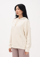 PUMA Felpa con cappuccio Essentials Elevated panna da donna 691814 87 PUMA 