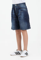 DSQUARED2 Shorts di jeans in denim blu scuro per donna, ragazzi e bambini DQ3212D0AFS DQ01 DSQUARED2 