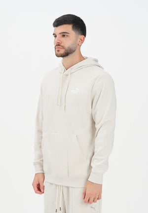 PUMA Felpa con cappuccio Essentials panna da uomo 682575 87 PUMA 