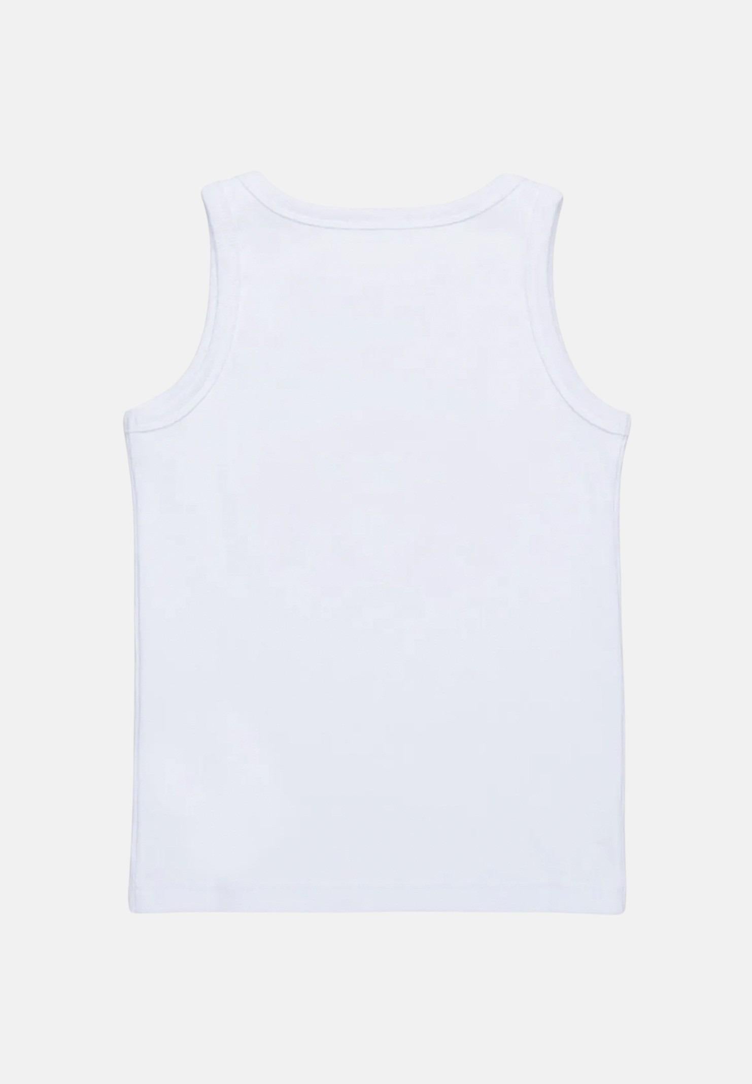 Canotta bianca per bambino e bambina con grafica Cowboy Pizza DQ2974D0A2C-B DQ100 DSQUARED2 