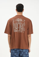 ADIDAS ORIGINALS T-shirt a manica corta MILAN GRAPHIC cammello da uomo KF5149 . ADIDAS ORIGINALS 