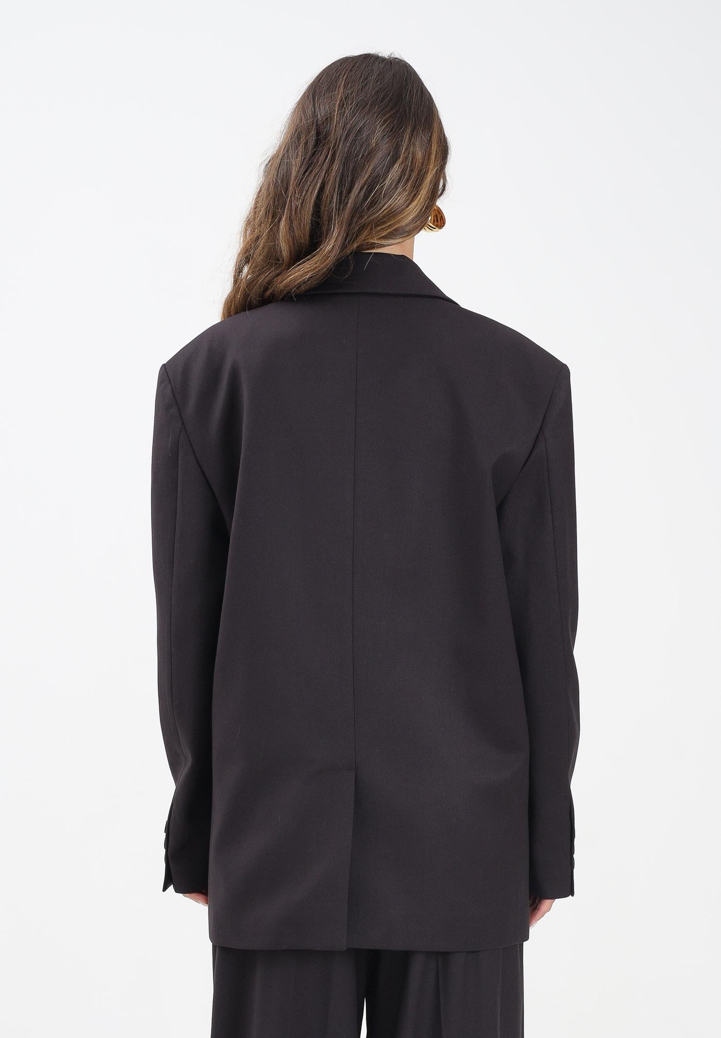 HINNOMINATE Giacca monopetto moro da donna dal taglio oversize HMABW02211 MA03 HINNOMINATE 