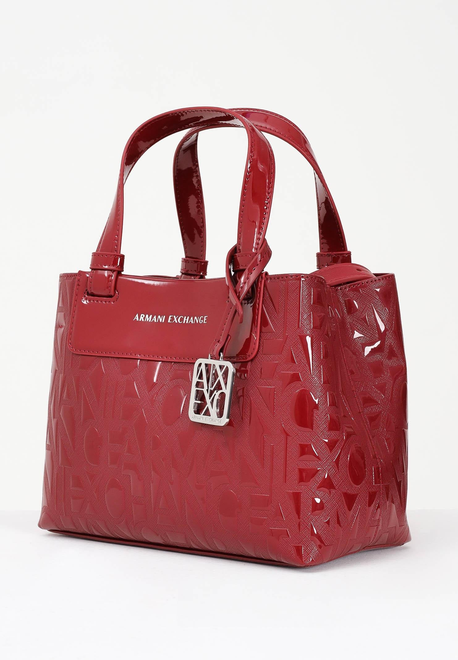 ARMANI EXCHANGE Borsa a mano rossa da donna con logo XW001576AF17290 U5081 ARMANI EXCHANGE 