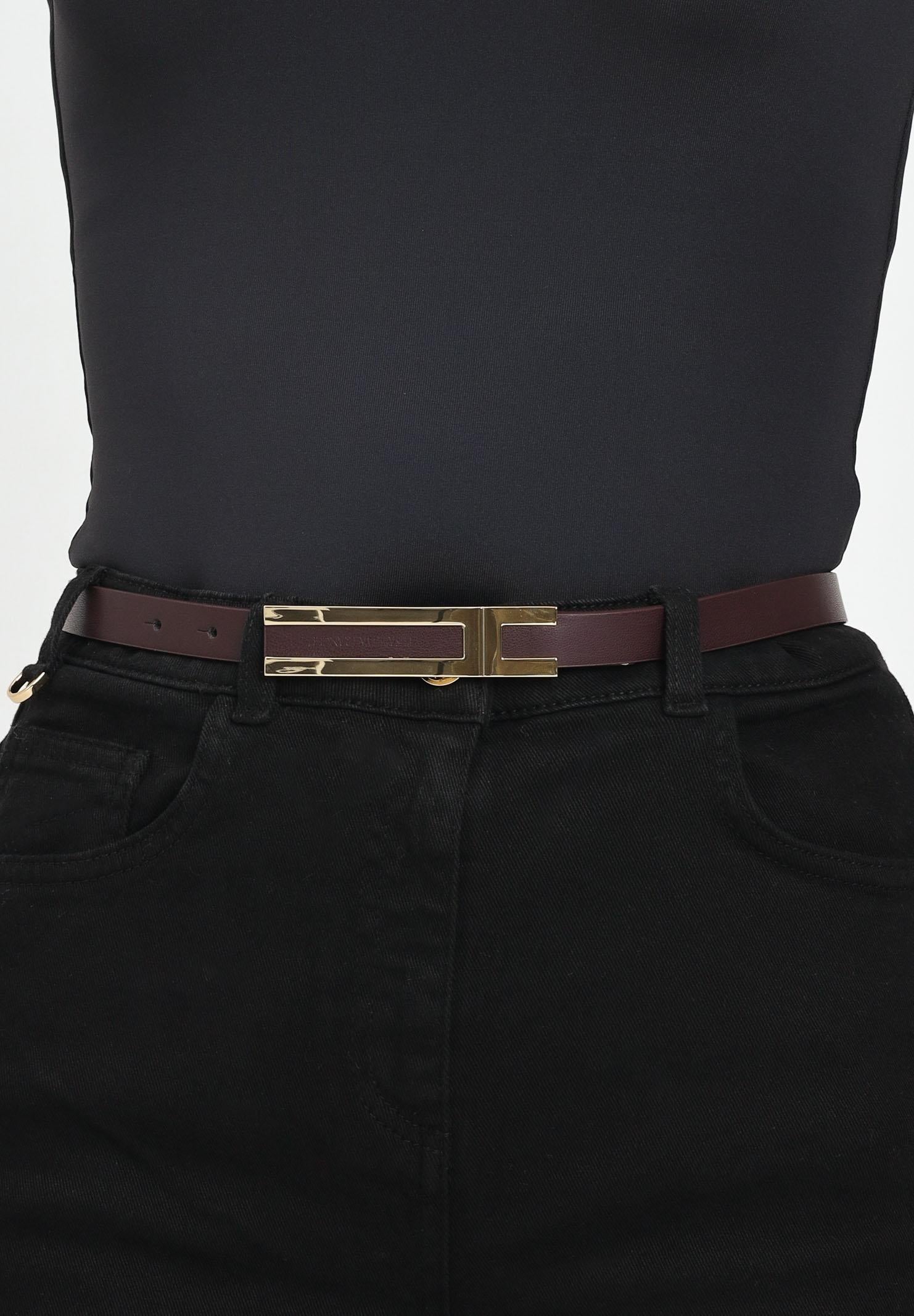 ELISABETTA FRANCHI Cintura bordeaux da donna CT76S56E2 EA4 ELISABETTA FRANCHI 